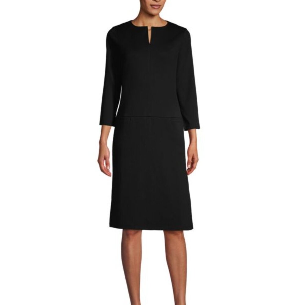 PLUS - Lands End 3/4 Sleeve Shift Dress